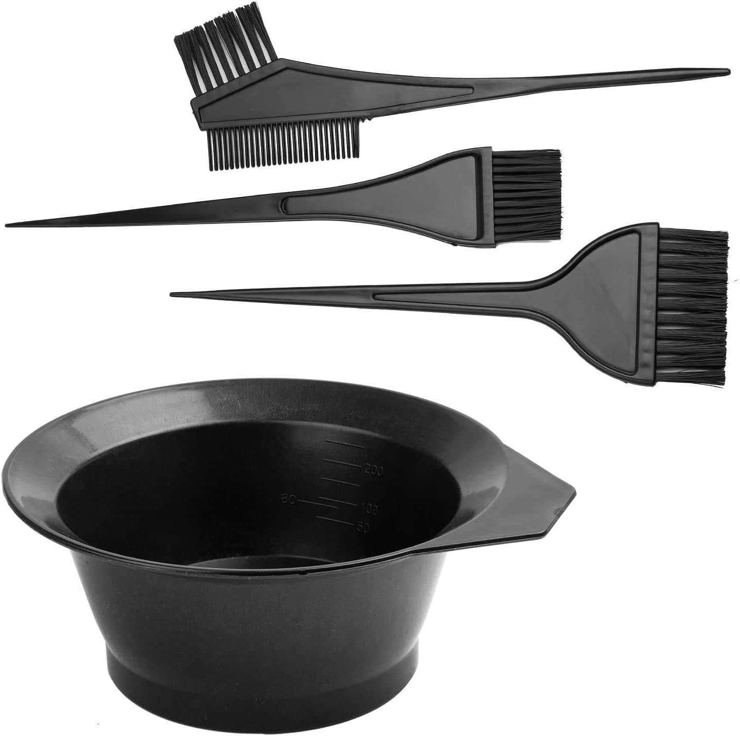 hairdressing tool，Hair Coloring Tools Including 1 Large Hair Coloring Bowl, 2 Brushes And 1 Comb