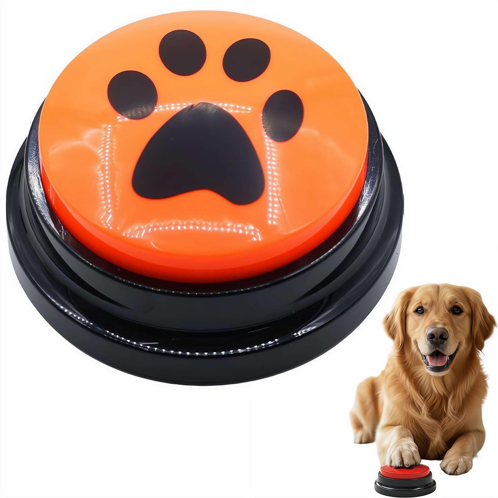 Dog Buttons for Communication, Recordable Training Buzzers for Dogs and Cats, Voice Recording Pet Talking Button Set, Battery Powered Speech Training Tool, Funny Interactive Gift for Pet Lovers
