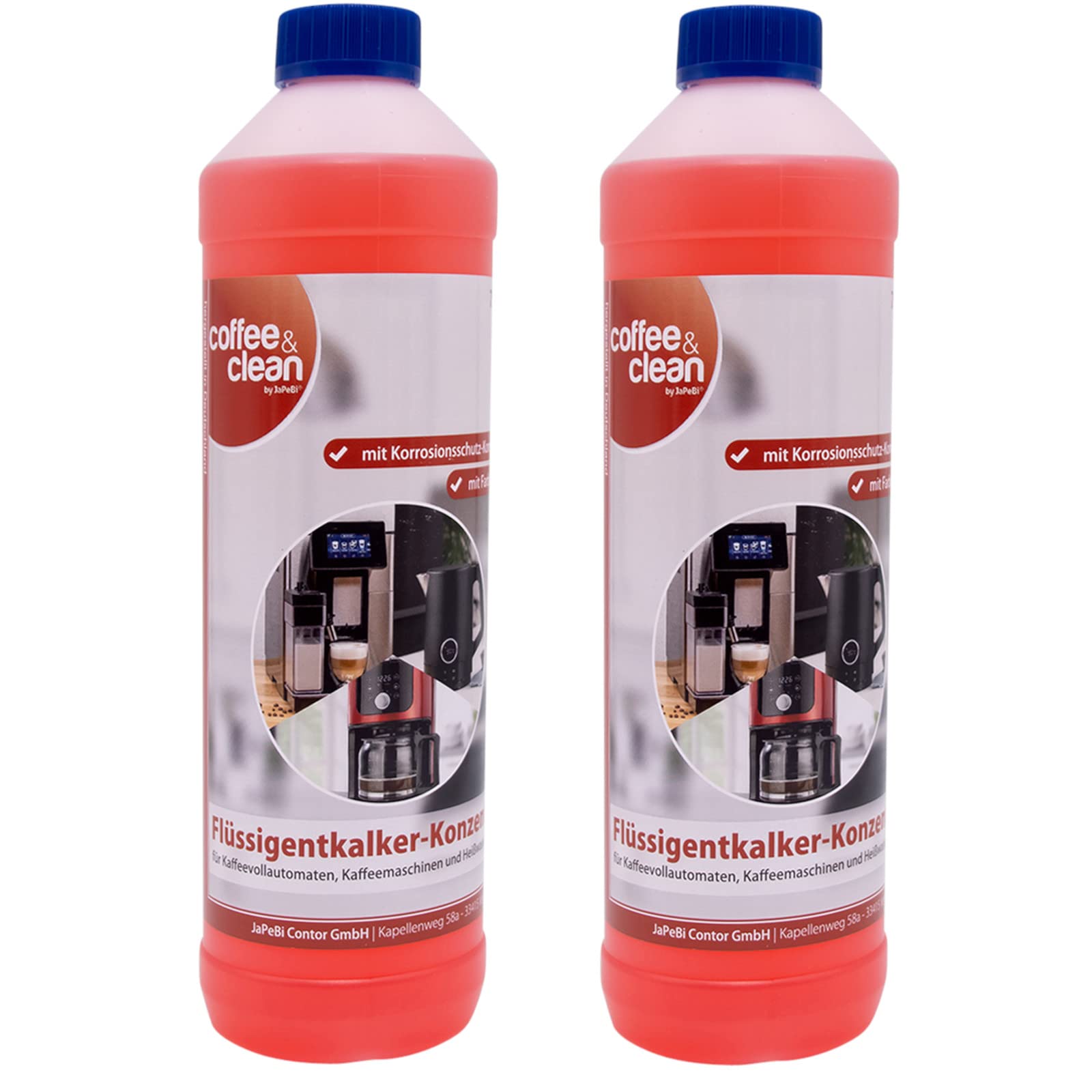 5L Milchschaumreiniger + 2L Flüssigentkalker für Kaffeevollautomaten für Kaffeevollautomaten Cappuccino- und Espresso-Maschinen Gastro