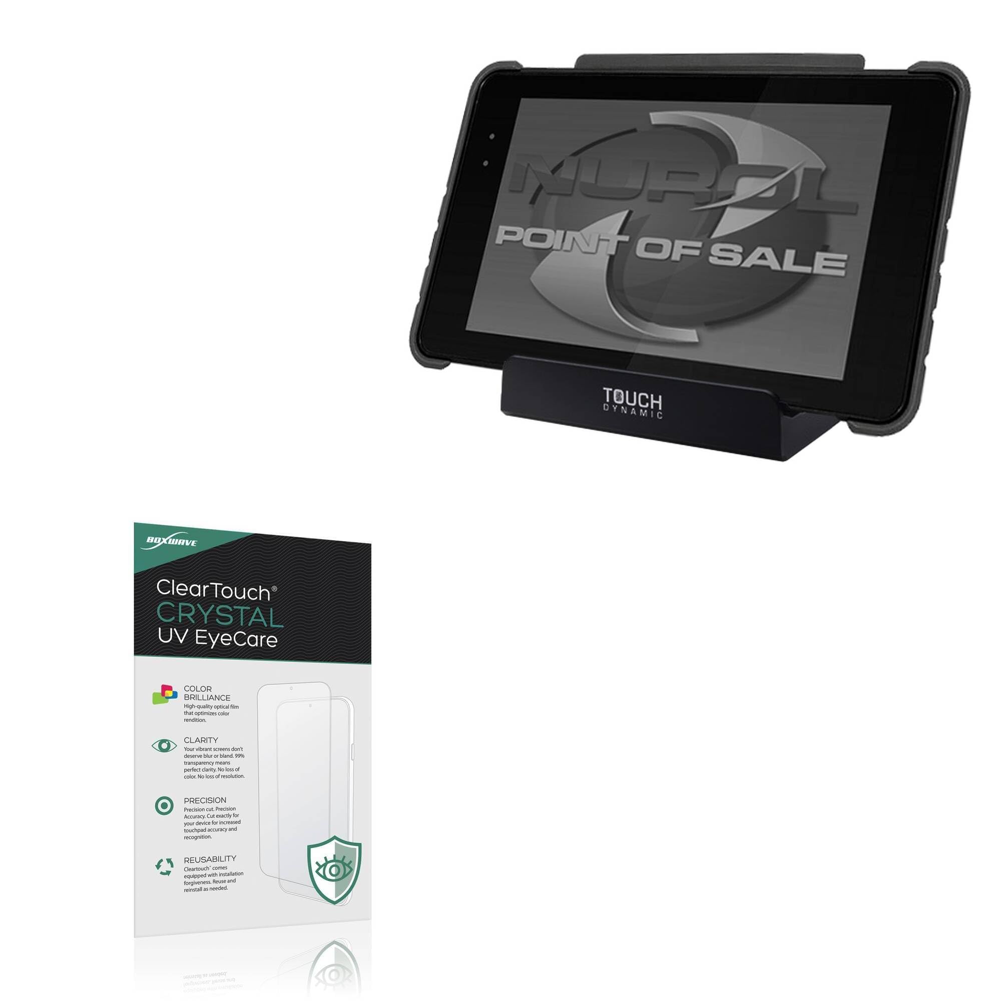 BoxWave Screen Protector Compatible With Touch Dynamic Quest III (7 in) - ClearTouch Crystal Anti-UV EyeCare (2-Pack), Filters out Harmful Blue Light Reduce Fatigue