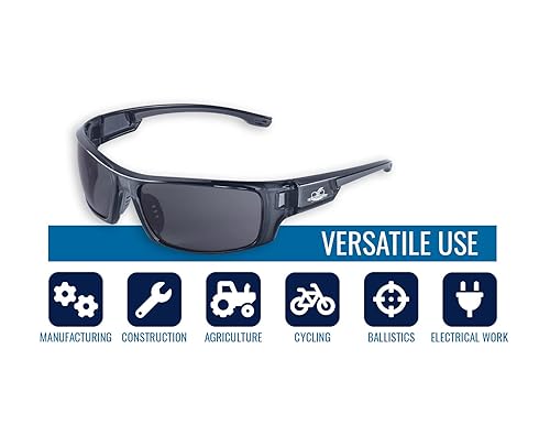 Miniatura 3 de Bullhead Safety Eyewear BH2121AF - lentes de sol antiempañamiento, TPR para la nariz, extremos de TPR, Paquete de 1