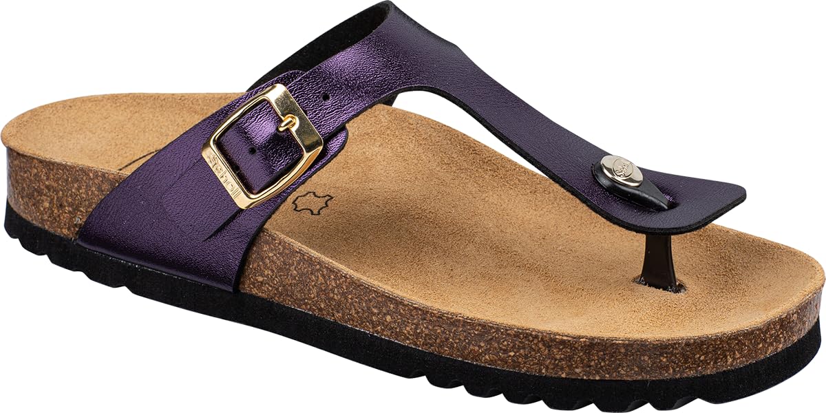 Scholl Women's Nicole Sandal, purple, 4 UK