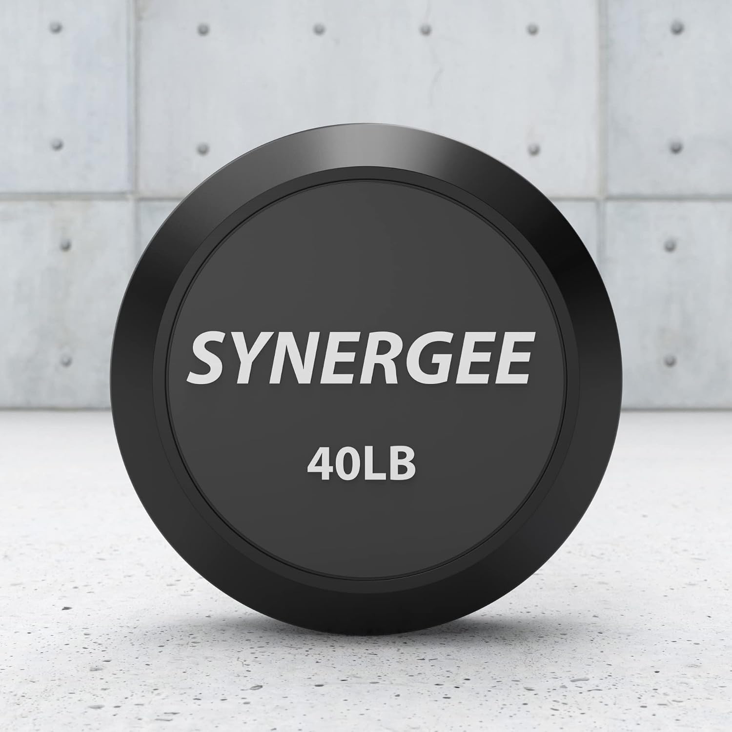 Synergee Fixed Easy Curl Bar Pre Weighted Curved Steel Bar with Rubber Weights - Fixed Weight