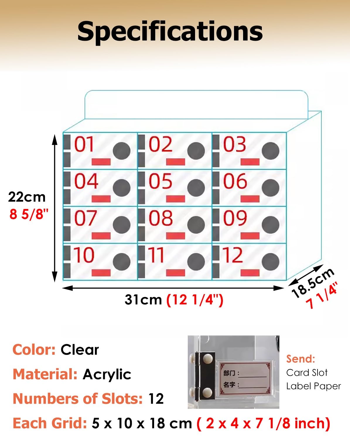 SDdPulse Secure Phone Locker Box – 4 slot in acrilico trasparente nizer per studenti e uffici, perfetto per aule, esami e fabbriche – carcere per cellulare per riporre in modo sicuro, 12 slot