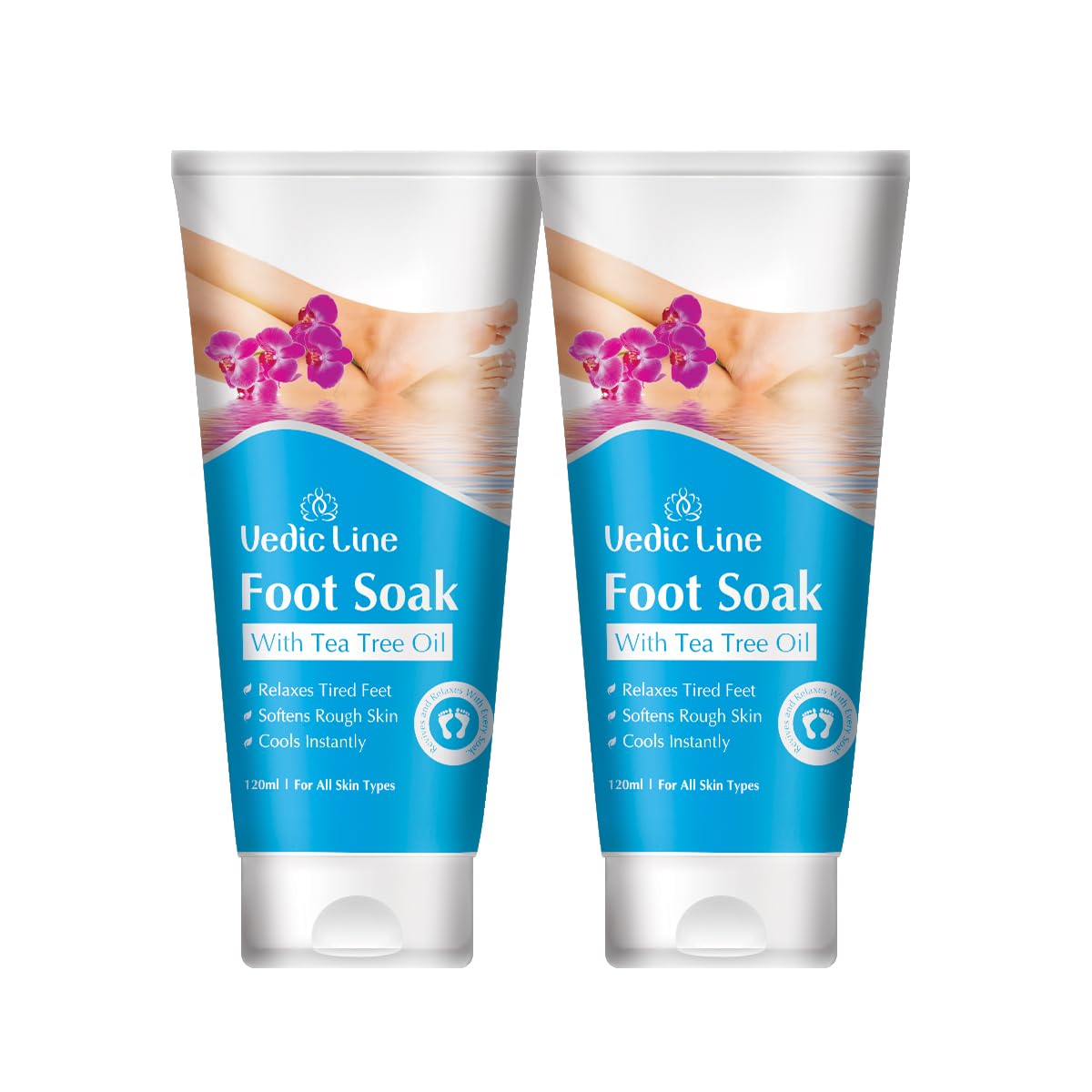 Vedicline Foot Soak, Improves Muscle Function & Soothe inflammations with Tea Tree Oil for Soft Feet, Valentine Gifts, (Pack of 2), 250ml-image-35