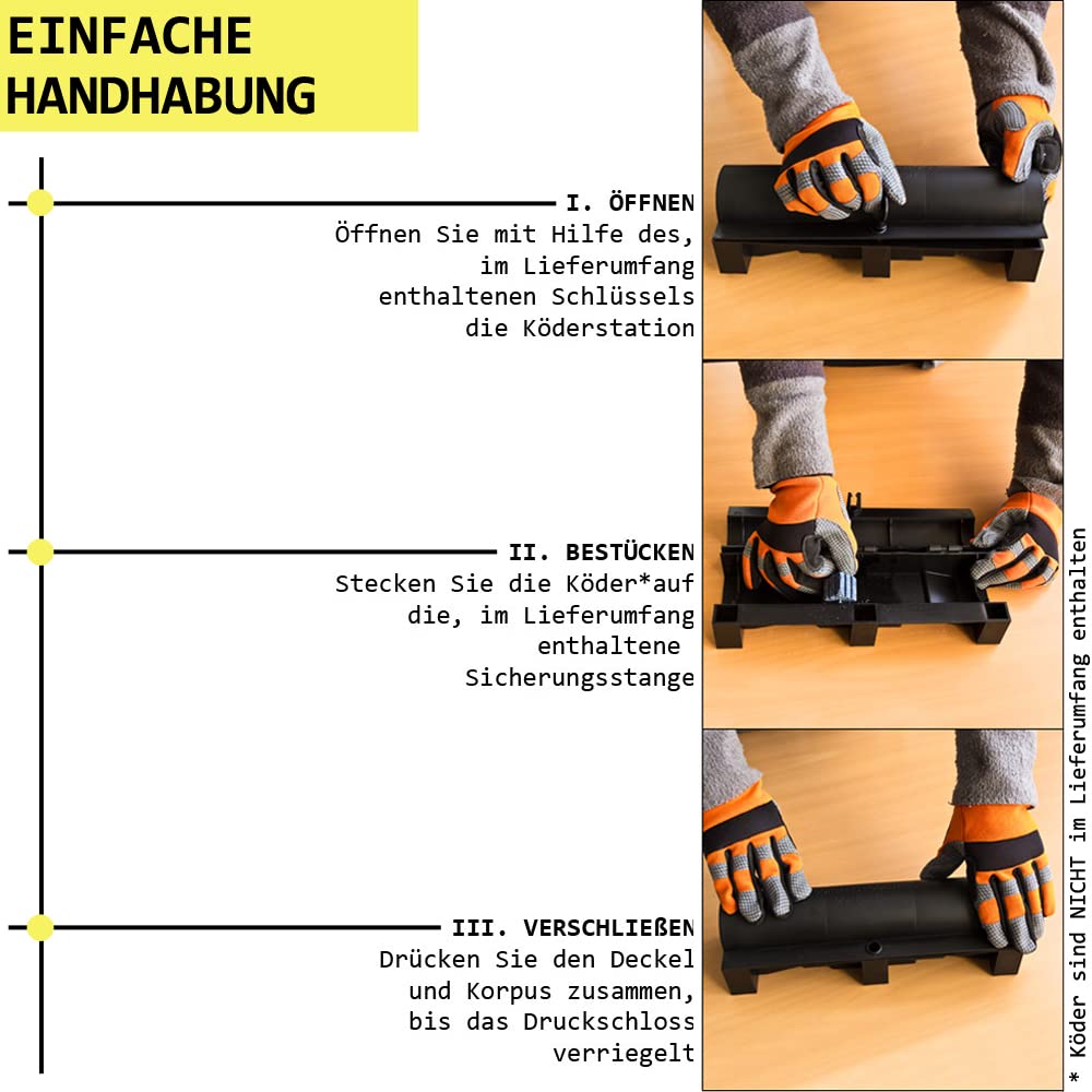30x Tubo Scatola per esche Topo Regalo Multi Ratto Controllo Petigi