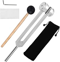 Dalephoric Diapason 128 Hz, Diapason Neurologico in Alluminio, Accordatore Musicale, Chitarra Violino Dispositivo Sintonizzatore, per Strumenti Musicali, Terapia del Suono, Meditazione, Yoga