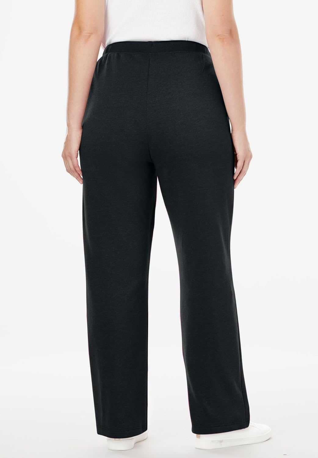 Woman Within Plus Size Better-Fleece Pull-On Drawstring Sweatpants