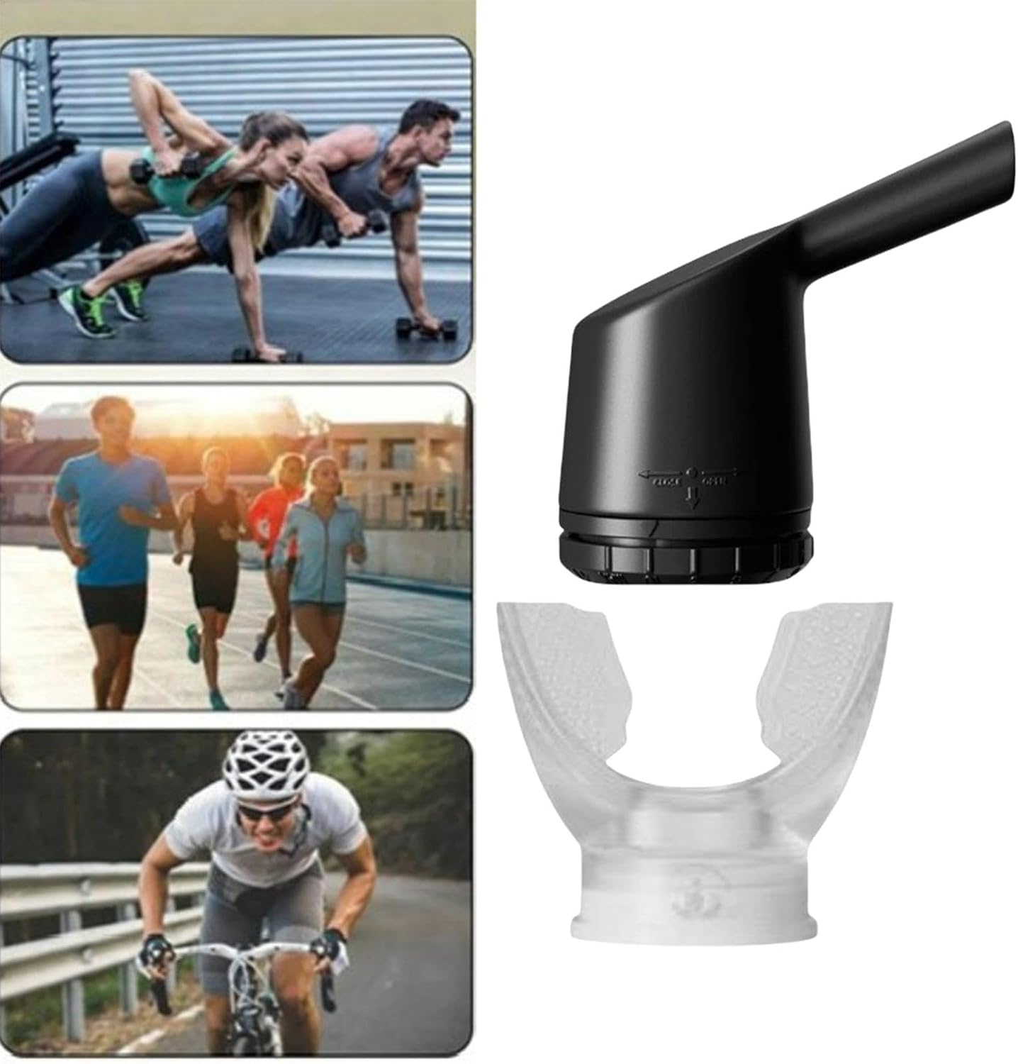 Trener oddechowy trener treningowy kompaktowe narzędzie treningowe przenośne urządzenie do oddychania z regulowanym przyjaznym dla środowiska designem do sportowej wydajności 1 sztuka