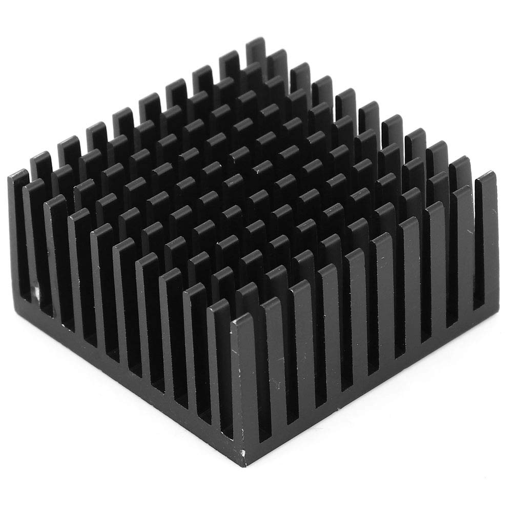5 Pezzi Dissipatore Di Calore In Alluminio 40x20x40 Mm – Radiatore Per Raffreddamento GPU, Chip, IC, LED (Nero)