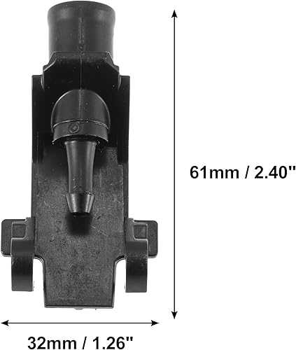 Miniatura 6 de ACROPIX Boquilla de limpiaparabrisas delantero para Honda Pilot, 2 unidades, color negro