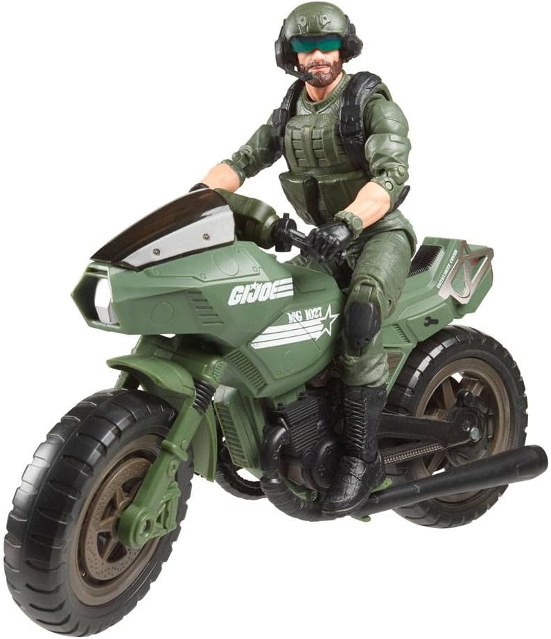GI Joe Classified Series: Alvin "Breaker" Kibbey with Ram Cycle - Multicolor Action Figure Toy