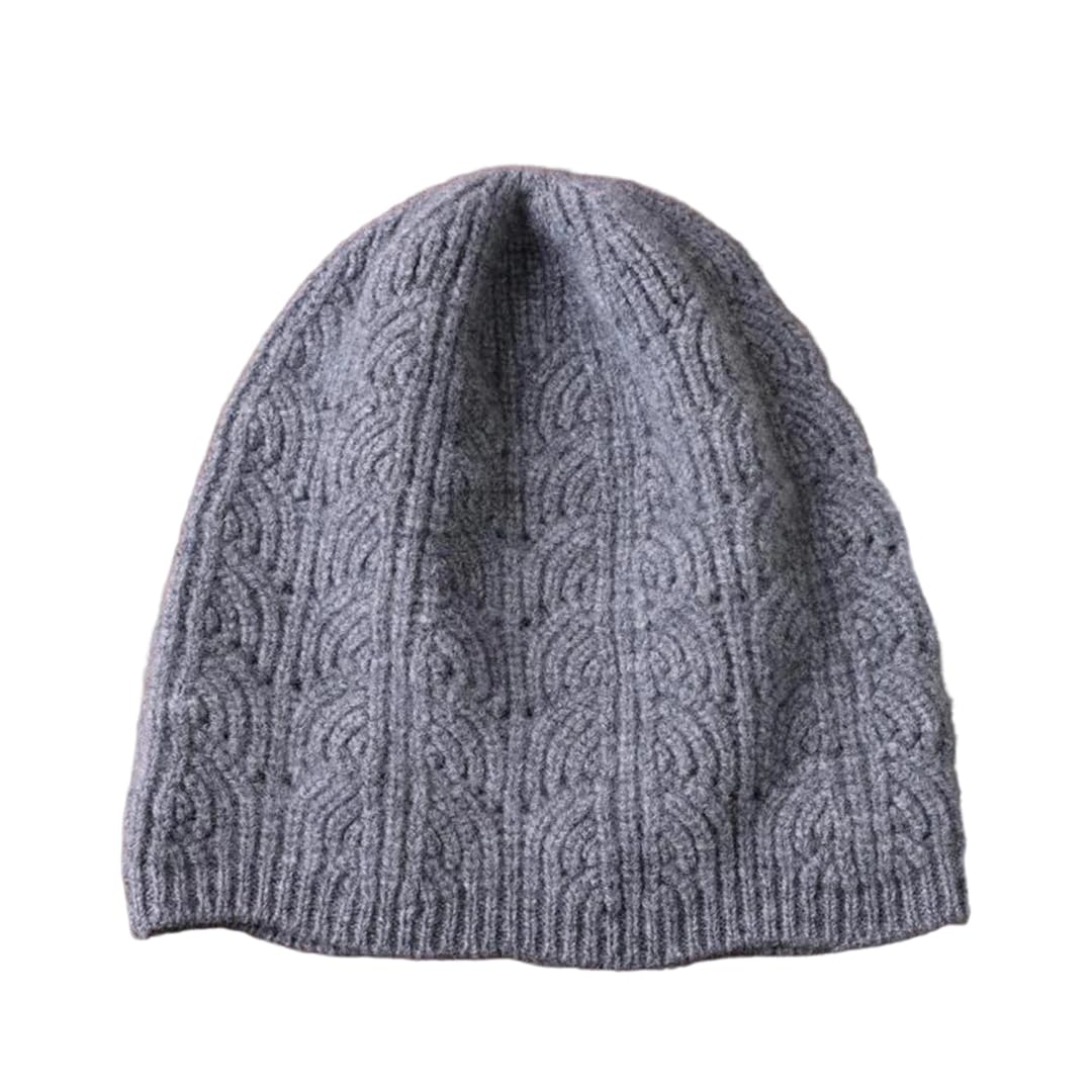 Gorro de Punto Gorros de Punto clásicos, Gorro Unisex de Lana Merino Multicolor(Gray)