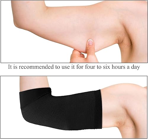 Vista 2 de Geyoga 4 pares de mujeres brazo Wrap moldeadores femenino deporte fitness brazo forma suministros Nude