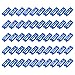 MECCANIXITY 50 Pcs Servo Cable Clips Lock ABS Servo Extension Safety Cable Buckle Fixing Holder for RC Plane Boat DIY Model Blue