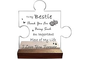 3.3"x3.3" Engraved Puzzle Acrylic Plaque - A Meaningful Friendship Keepsake