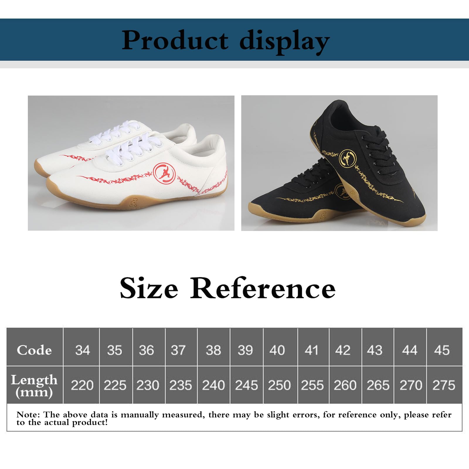 Chaussures Kung Fu Tai Chi,Sneaker d'arts Martiaux,Chaussure Escrime,Doux Et Confortable,Design Simple Et Classic,pour Taekwondo Boxe Karaté Kung-Fu Taichi Adultes Enfants Hommes Femmes