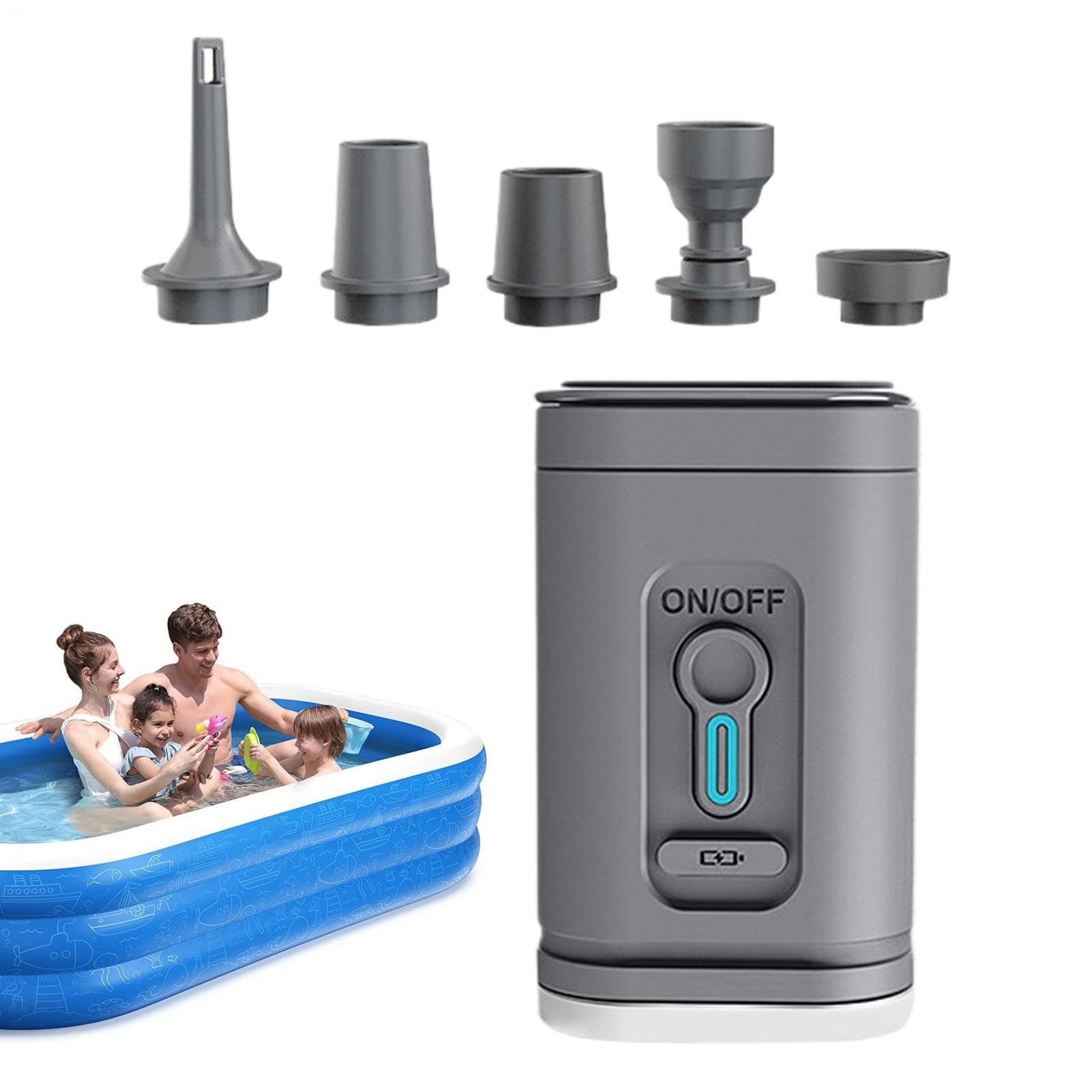 Wireless Air Pump Mini Outdoor Air Pump with Camping Light
