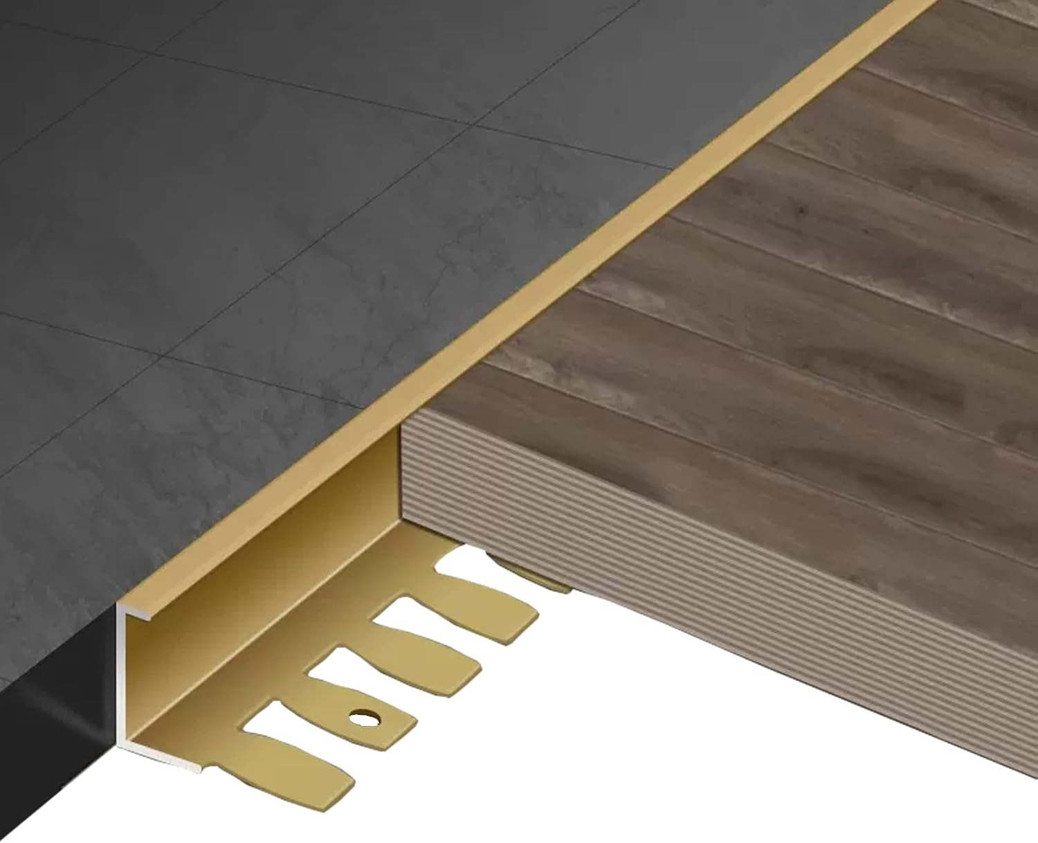 Aluminum Floor Transition Strip, 2.7m Aluminum Metal