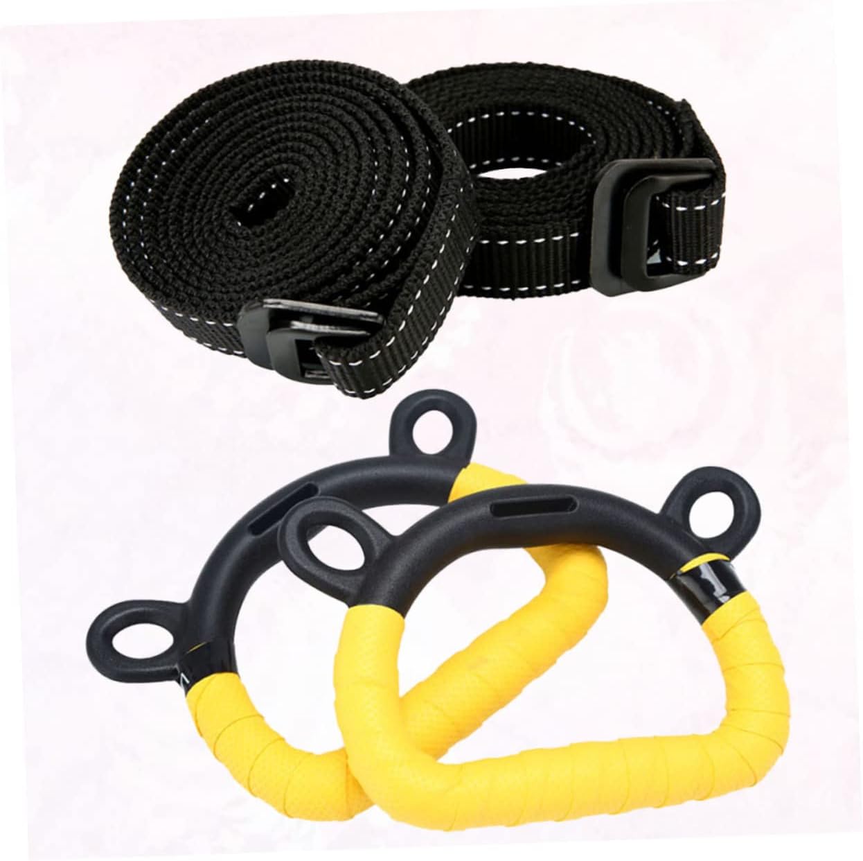 POPETPOP 2pcs Palstic Children Workout Rings Gymnastic Fitness Rings Non- Exercise Ring Gymnastic Rings for
