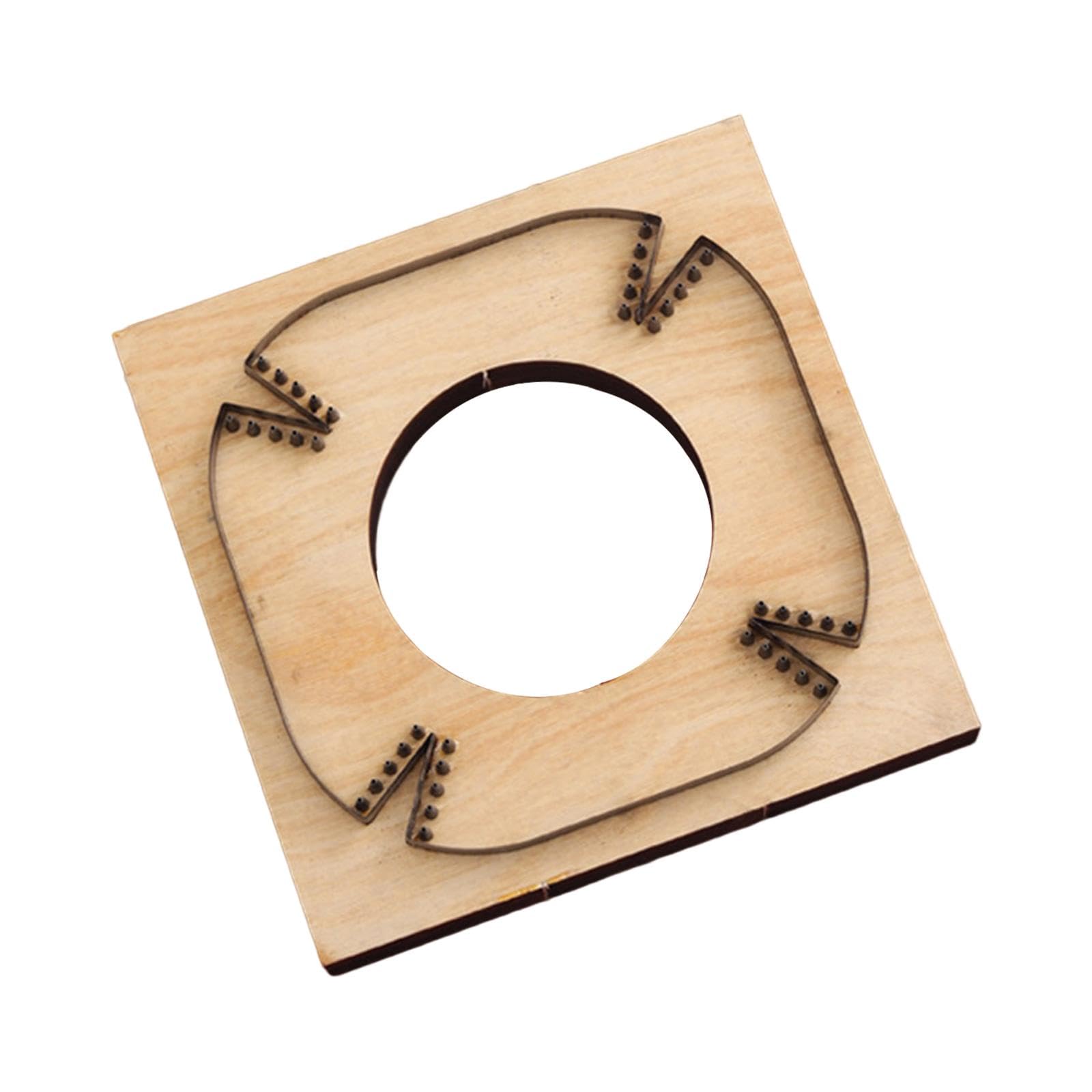 Leather Cutting Die Metal Leather Plate Catchall Tray Mold DIY Making Punch Template 5.31 Inch