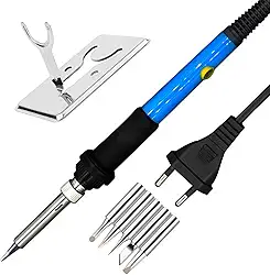 Ferro de Solda 60w Ajustável Caneta Profissional com 6 Pontas e Regulagem de Temperatura (220, Volts)