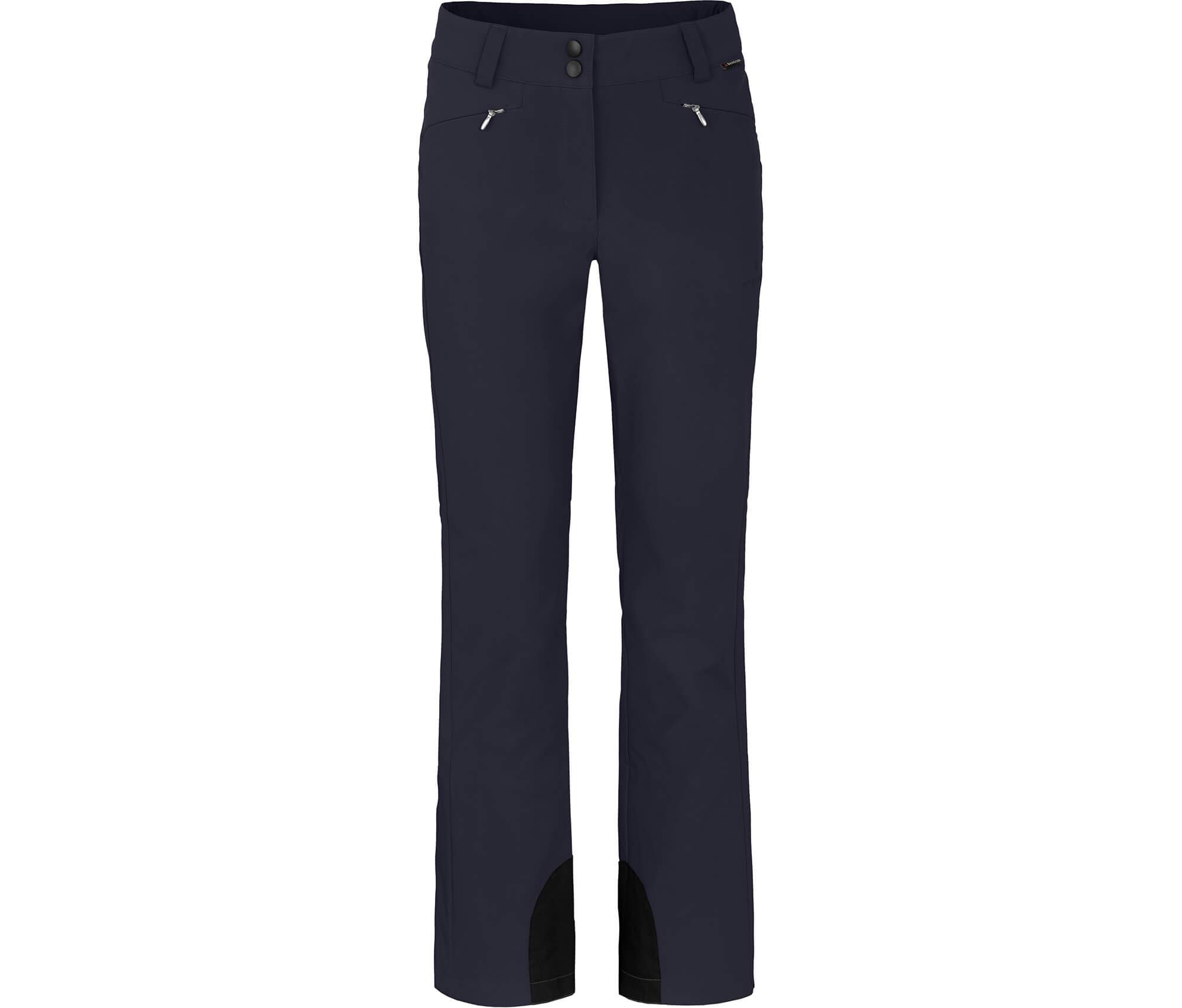 Bergson SAIMAA | Damen Softshell Skihose - Sportliche Damen Softshell-Skihose für dynamische Abfahrten, Normal-/Kurz-/Langgrößen, Winddichte Softshell-Membrane & wasserabweisend, kuschelig warmes Fle