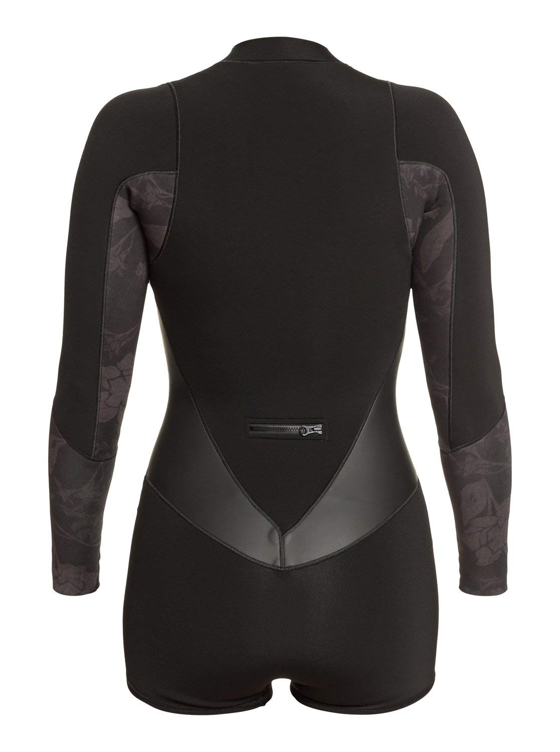 Roxy Womens 1.5Mm Satin - Long Sleeve Front Zip Springsuit - Women - 10 - Black Black 10