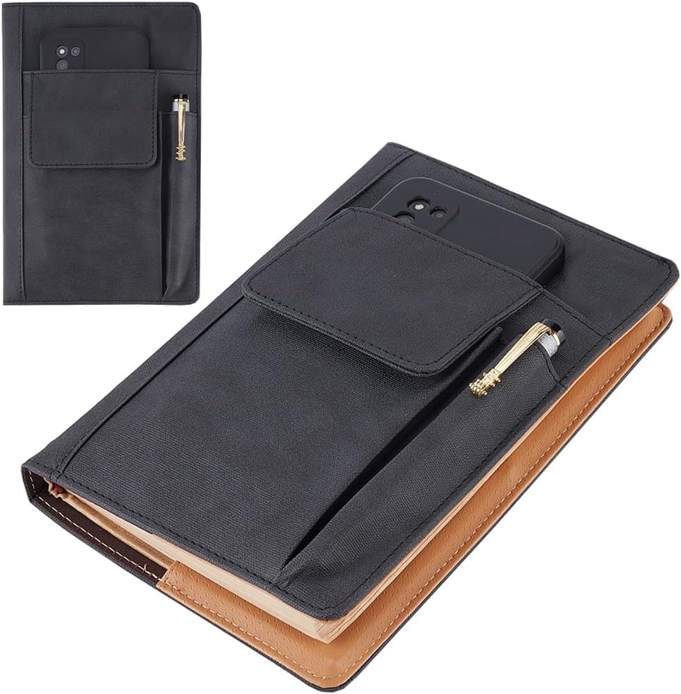 Custodia In Pelle PU Per Tablet 19x24,5 Cm | Cover Portafoglio DIXIETREE Nero