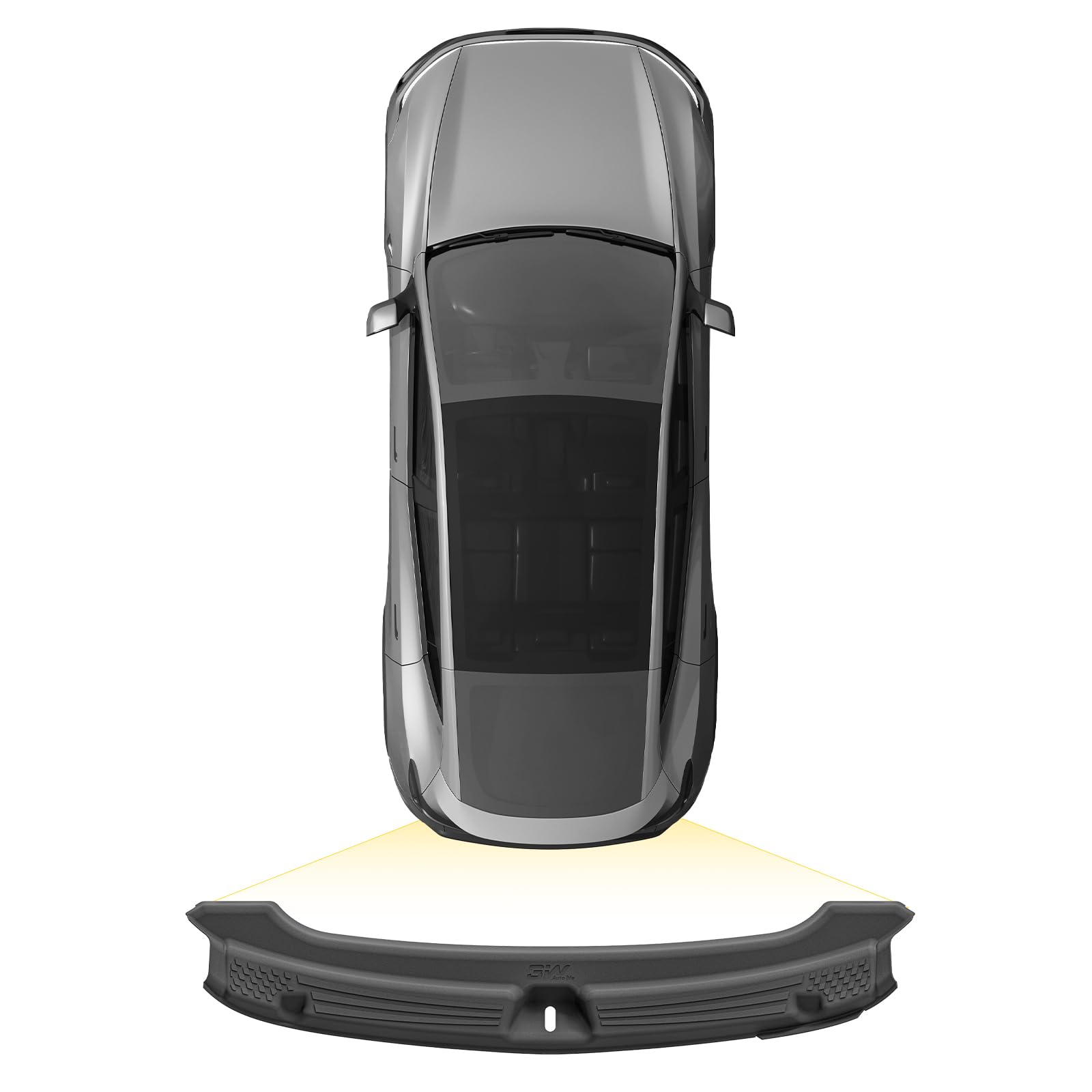 3W Kofferraum-Einstiegsleiste Türschweller für Tesla Model Y Juniper Premium/Performance 2025 2026, Nicht für Premium AWD und 2026 Standard, TPE Einstiegsleisten Staubschutzabdeckung