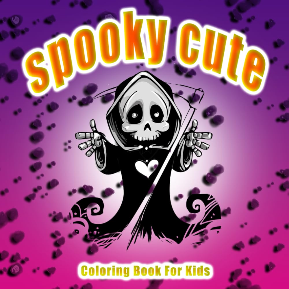Spooky Cute: Coloring Book for kids inspired Creepy and Cute Creatures