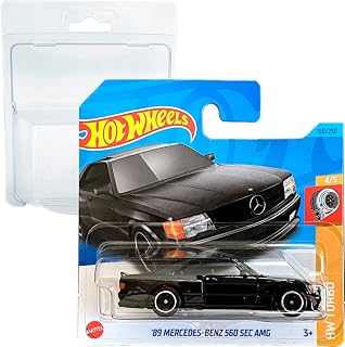 Friki Monkey Hot Wheels '89 Mercedes-Benz 560 SEC AMG HW: Turbo 4/5 (150/250) Short Card Mattel 2023 + Blister & Card Protector Pack