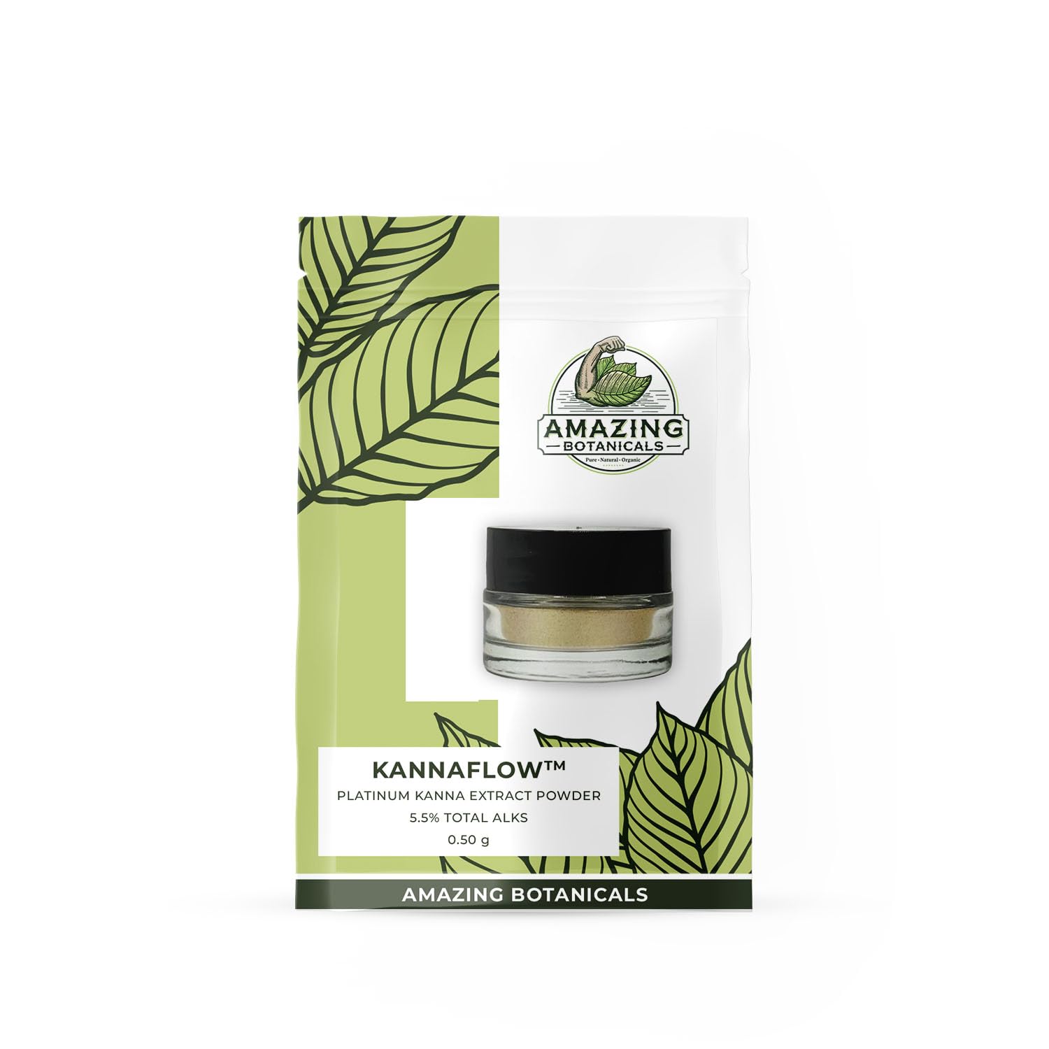 Premium Lab Refined Kanna Powder - Sceletium Tortuosum Kanna Extract with 5.5% Active Alkaloids, 80% Mesembrine | 25mg Alkaloid-Rich Extract | Includes dosing Spoon | 0.5 grams (20 Servings)