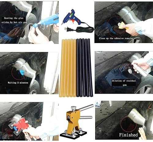 Miniatura 4 de Barras de pegamento para reparación de abolladuras sin pintura, barras de pegamento caliente para reparación de automóviles, herramienta de