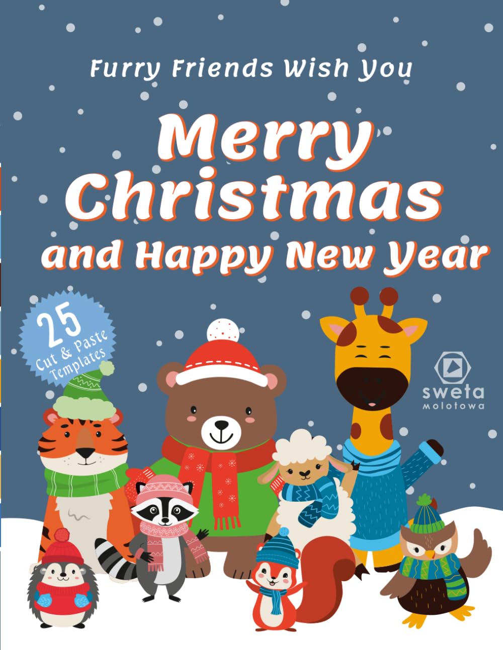 Cadeau de Noël enfant : 25 Animal Cut & Paste Templates kit créatif