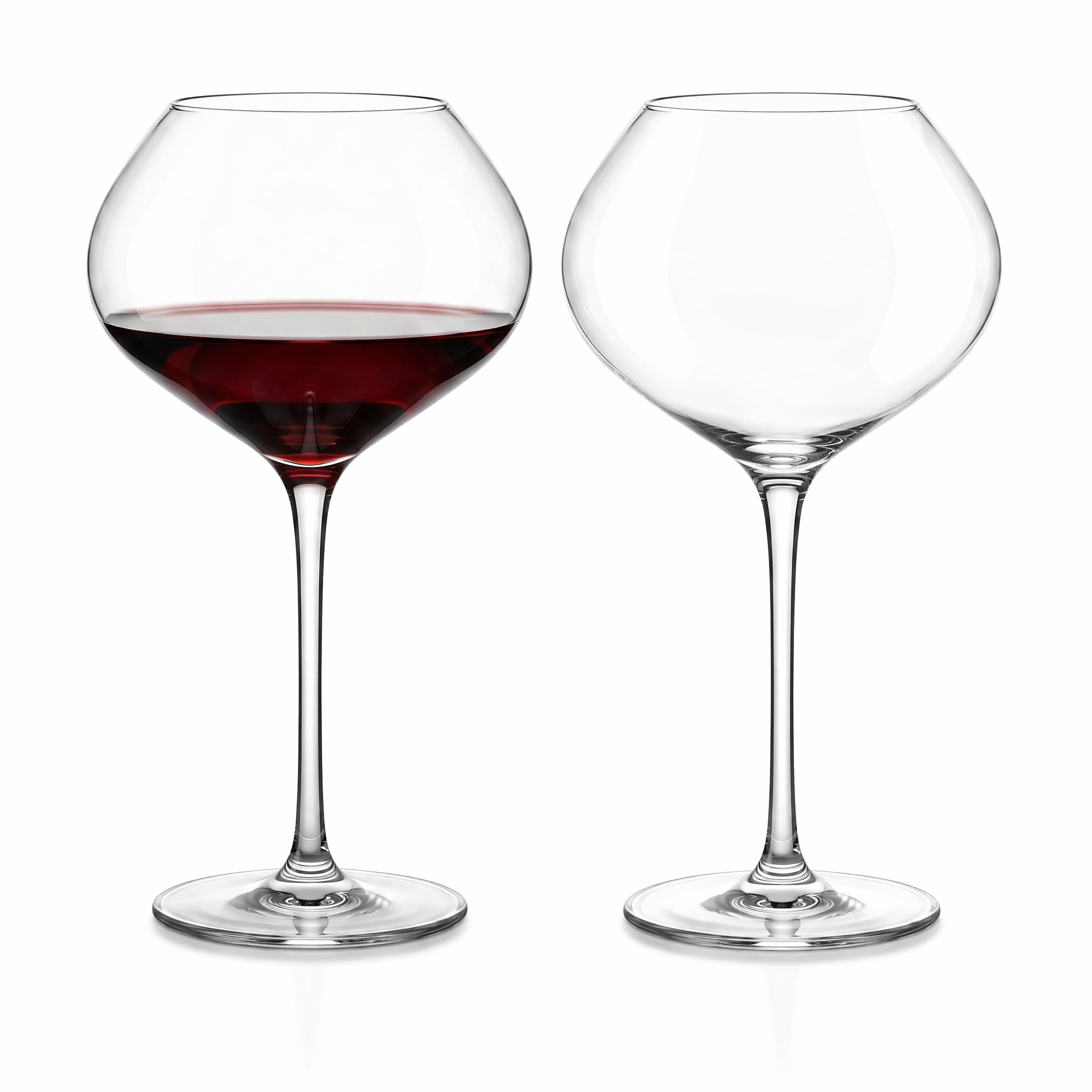 Verres à vin rouge grand ventre lot de 2 verres en cristal créatifs et esthétiques