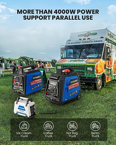 4000 Watt Dual Fuel Inverter Generator, 120V Gas Propane Powered Generator Super Quiet, Remote Start/Electric Start/RV Ready/EPA for RV, Camping and Home - Image 4