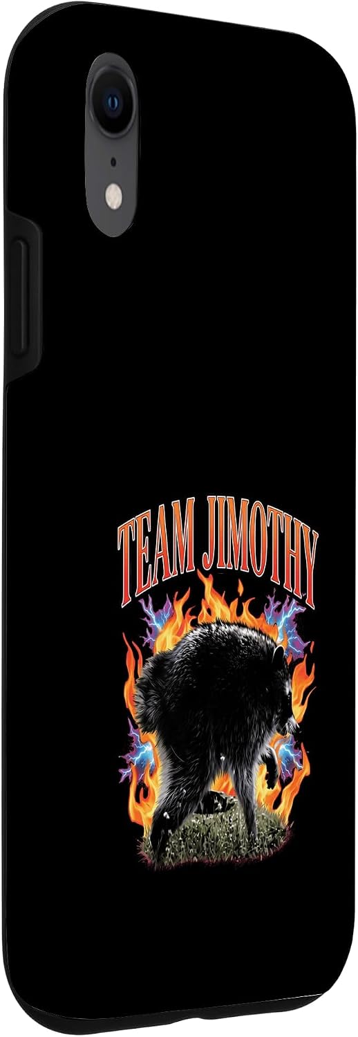 Jimothy Viral Raccoon Funny Trash Panda Team Jimothy Case for iPhone XR image 3