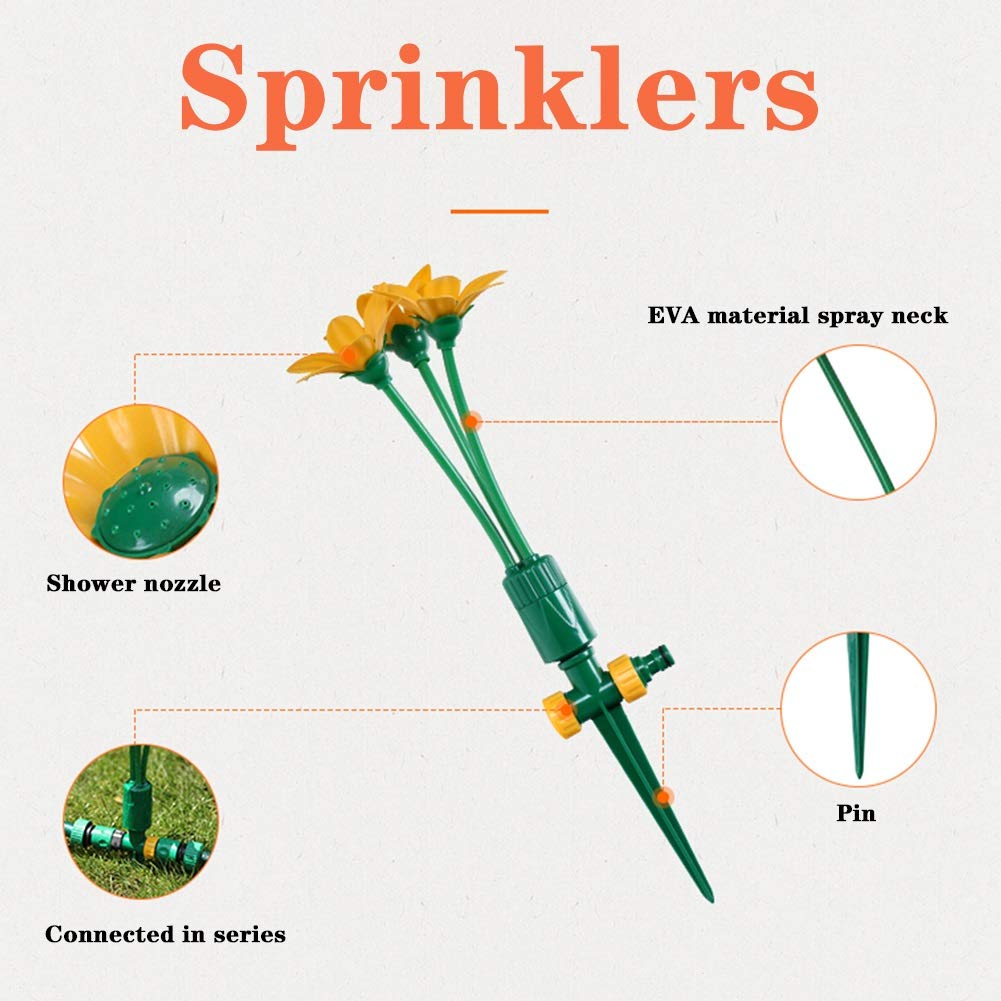 Beweglicher, rotierender Sprinkler, Gartenbewässerung, automatische Gartenbewässerung, Rasenbewässerung (Sprinkler)