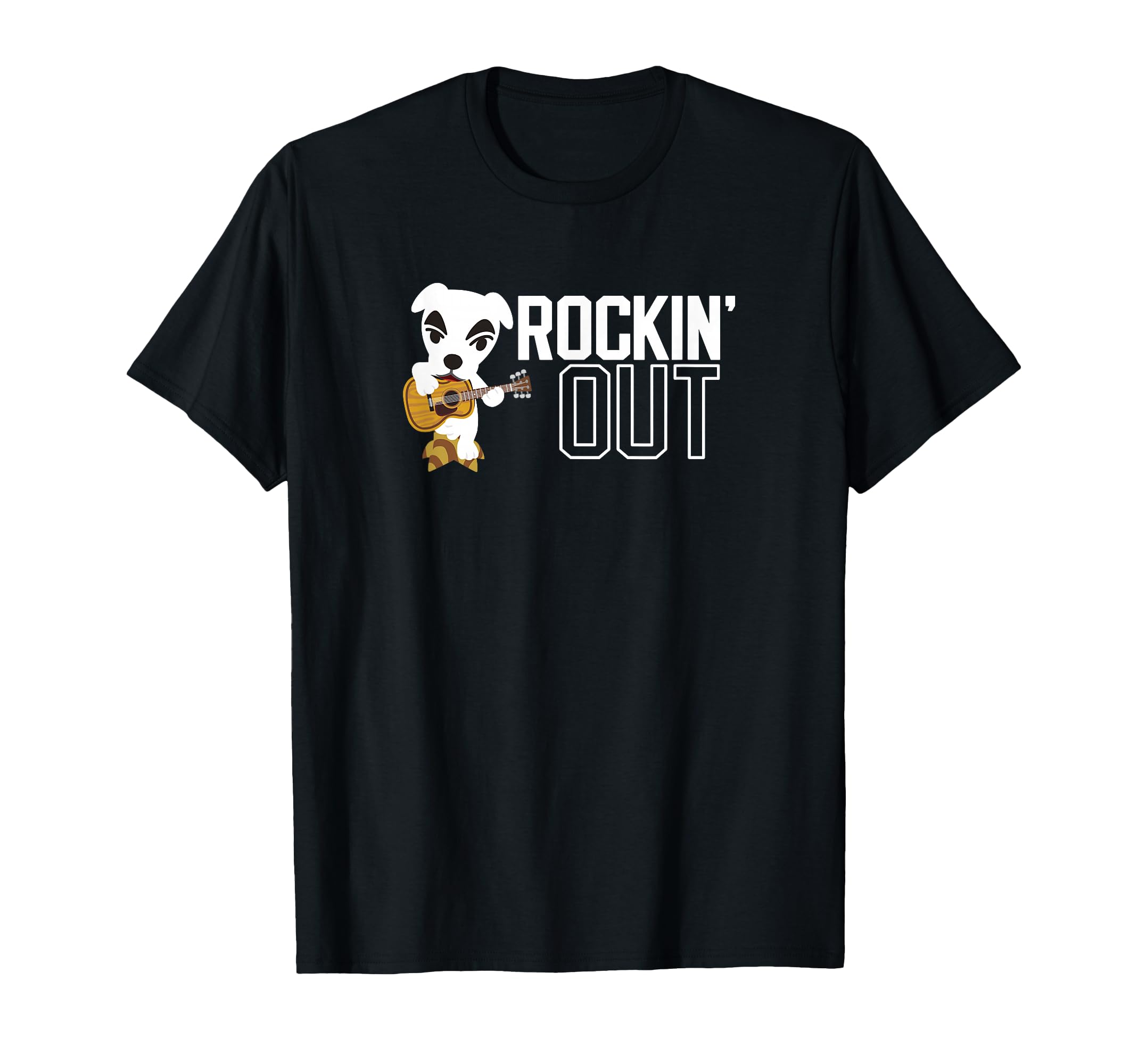 K.K. Slider Rockin' Out Black & White Poster T-Shirt