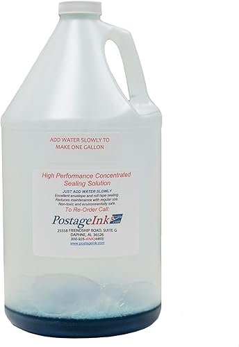 Concentrado de solución de sellado (hace 1 galón) para todos los medidores de franqueo; reemplazo compatible para PB 608-0