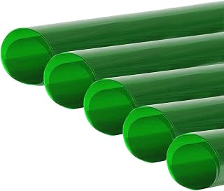 BOLLUMA 5 filtros de color de gel de 50 x 40 cm, película de color transparente, filtro de luz de gel de corrección CTO CTB para flash de estudio fotográfico, luz de vídeo LED, luz de DJ, etc. Verde