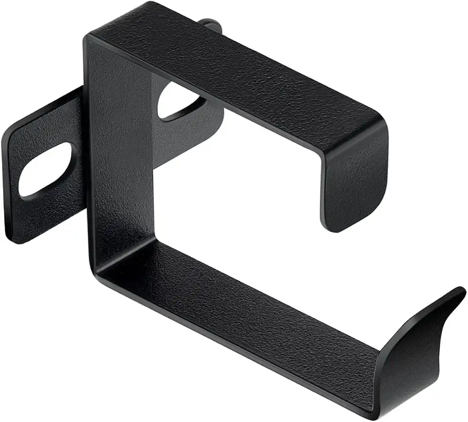 Server Rack Cable Management D Ring Hooks 4 Pcs,Black Vertical Rack Mount Organizers for Network Cables Fiber Optic, Heavy Duty Wire Clips for Server Cabinets, Data Centers, Office Racks