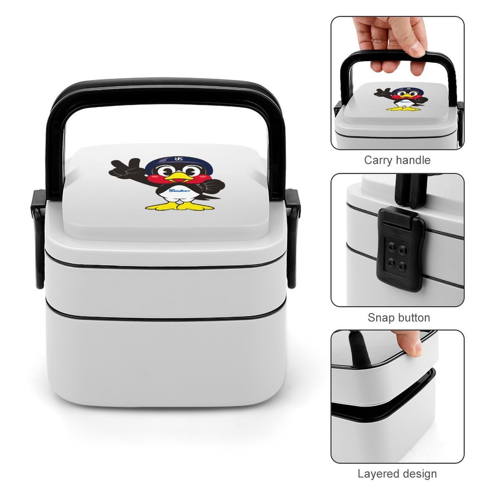 Amazon | 弁当箱 東京ヤクルトスワローズ つば九郎 弁当ケース