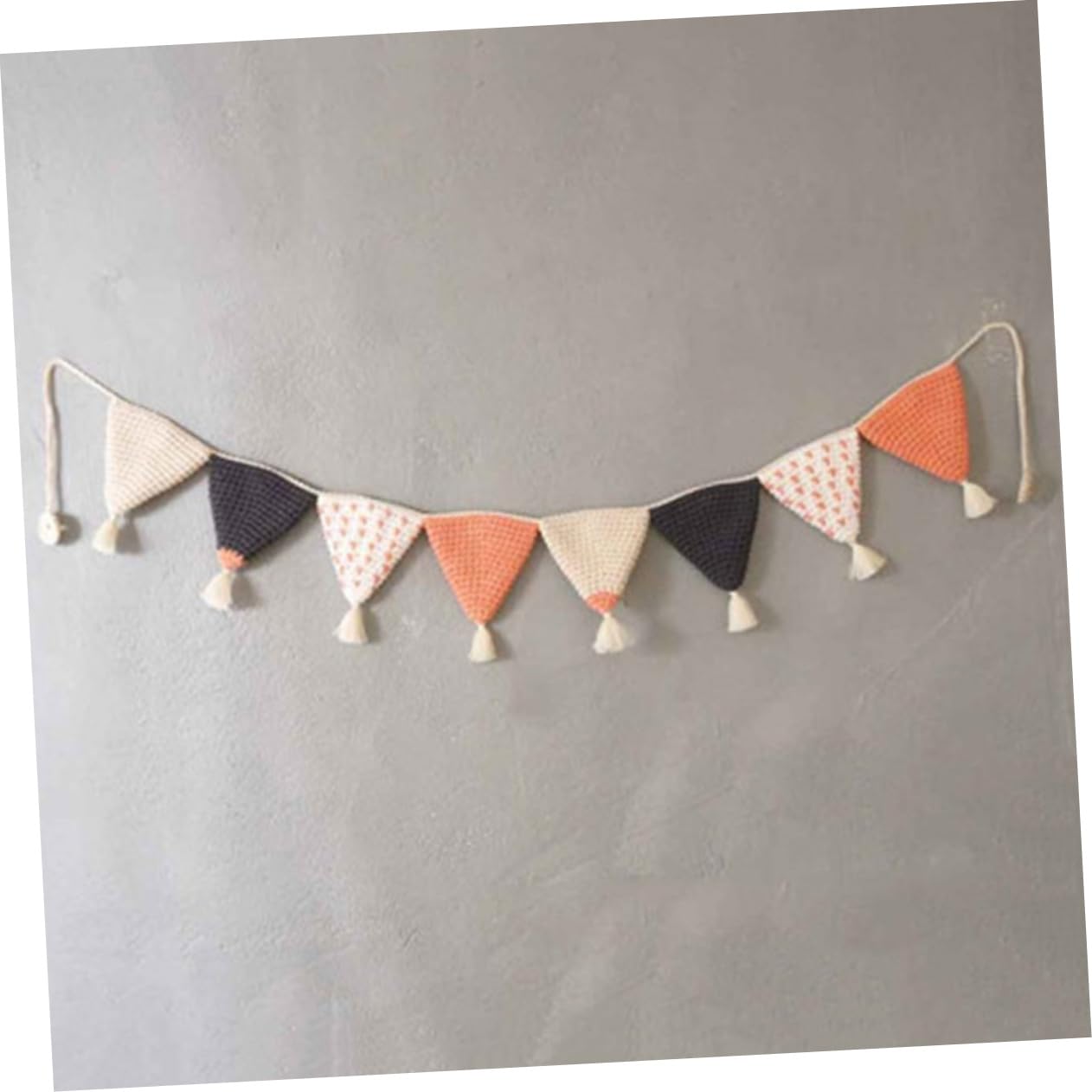 ibasenice 3 Piezas De Banderines De Algodón Banderines Triangulares Decoración De La Habitación De Los Niños Decoración De La Habitación De Los Niños Pancarta De Pared