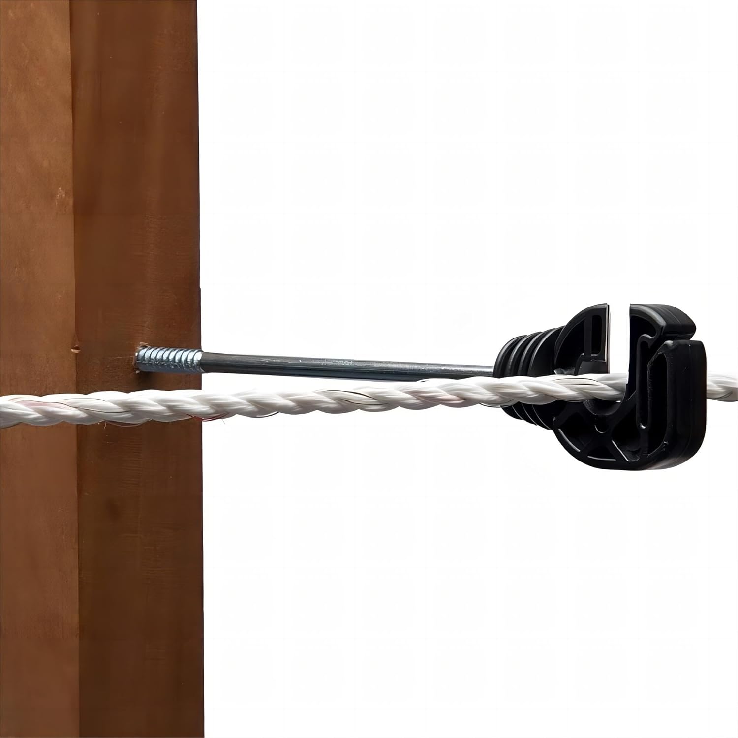 Electric Fencing Premium Stand Off/Long Arm Multi Purpose Insulator for Polywire/Polytape/Rope/Wire PK130 with 1 Free Socket Tool/Drill Chuck