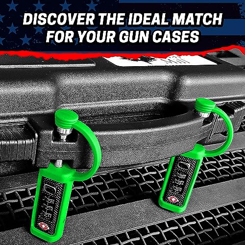 Image of TSA Approved Travel Gun Lock, Cut-Resistant Child-Safe Padlock, White