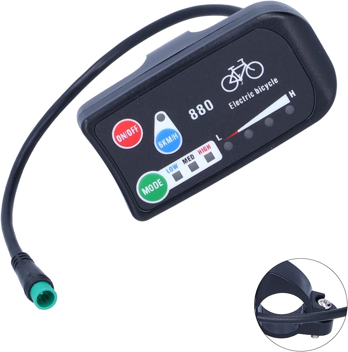 RiToEasysports Display, 36V 48V Display Meter for KTLED880 Display LCD Display Control Panel for Electric