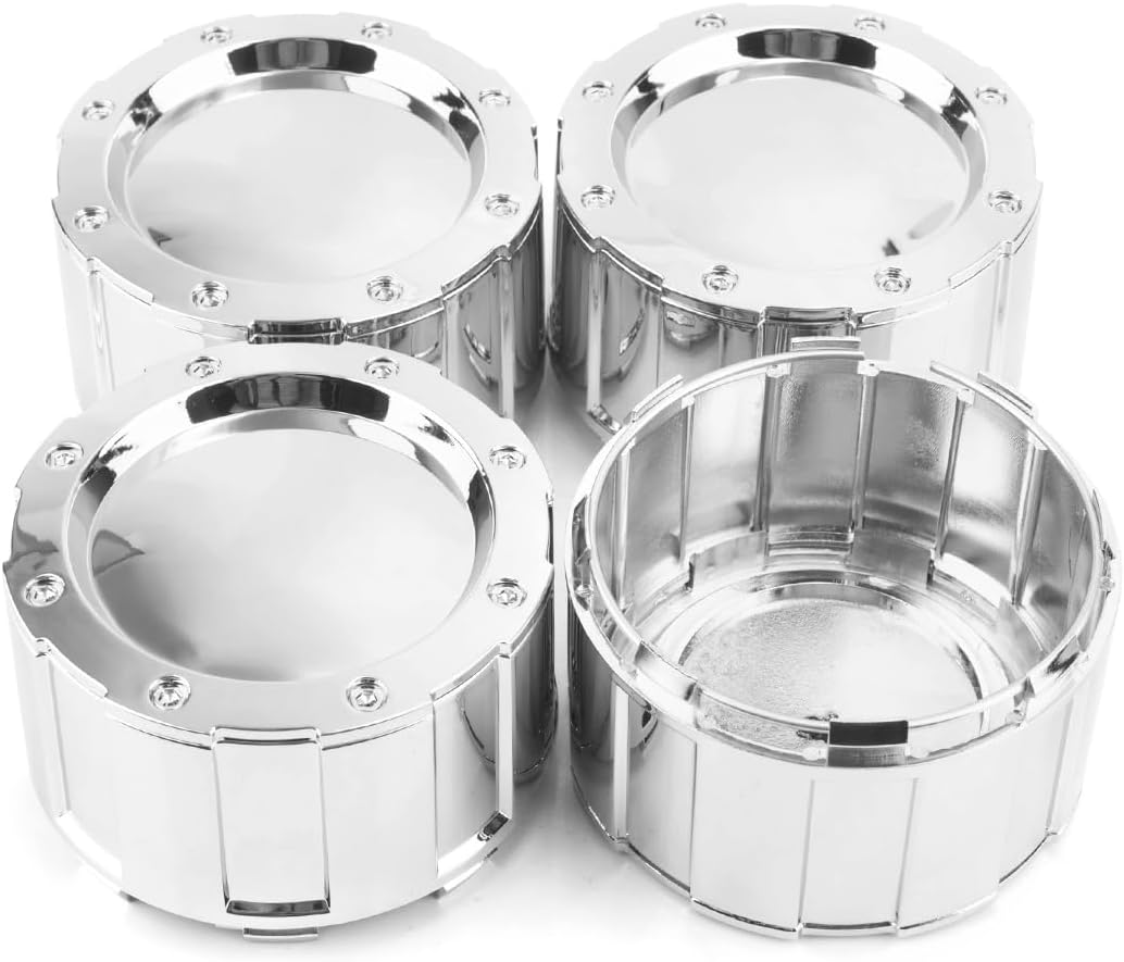 4 Pack 3.9in Wheel Center Caps for Eagle Acc 3226 06 Center Hubcaps Chrome Silver Center Cover Replacement
