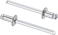 Vista 19 de uxcell Remaches ciegos 304 Acero Inoxidable 0.126 in Diámetro 0.197 in Longitud de Agarre Plata 100pcs